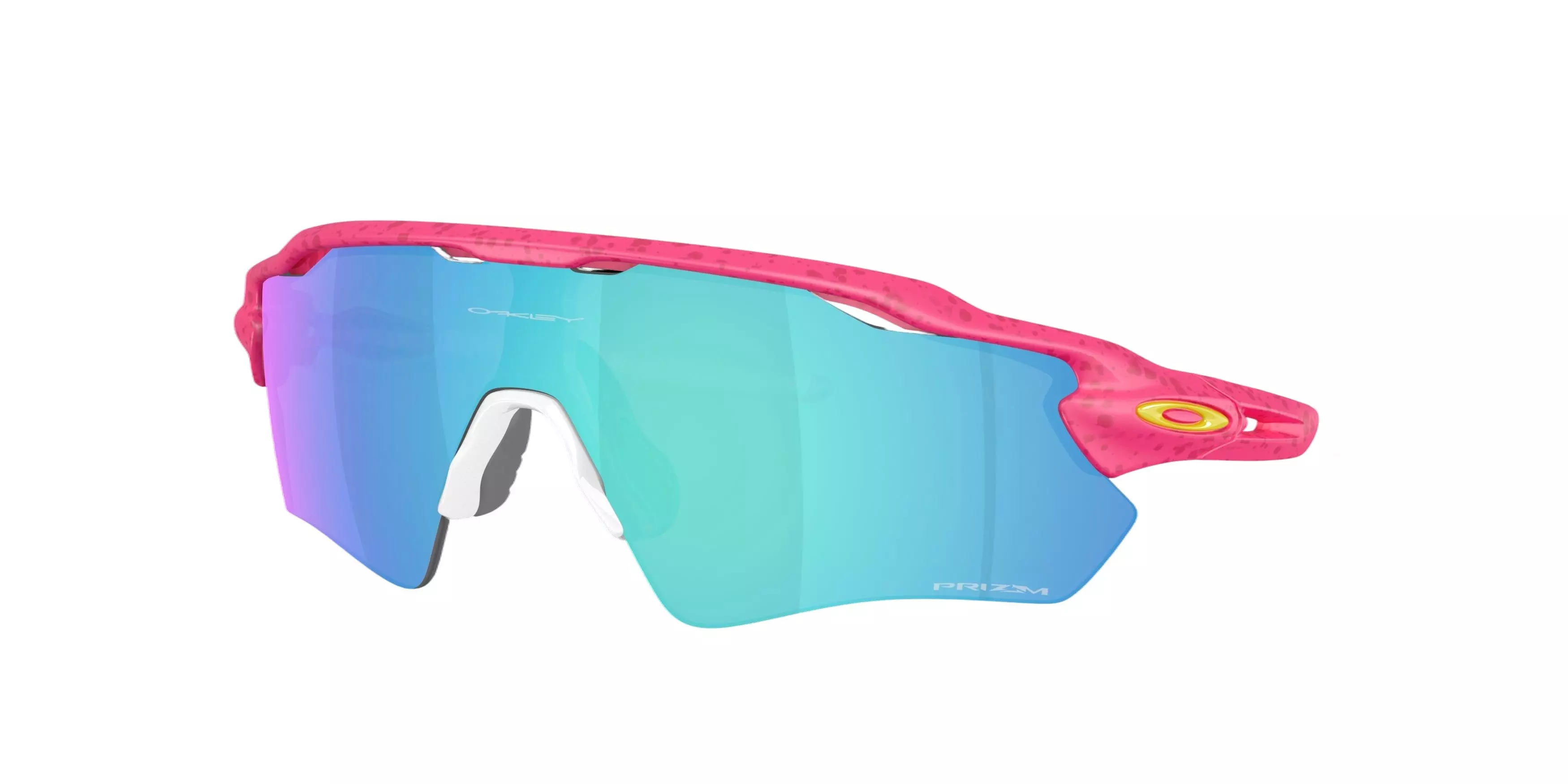 Oakley Radar EV Path Sunglasses - Neon Pink Splatter/Prizm Sapphire